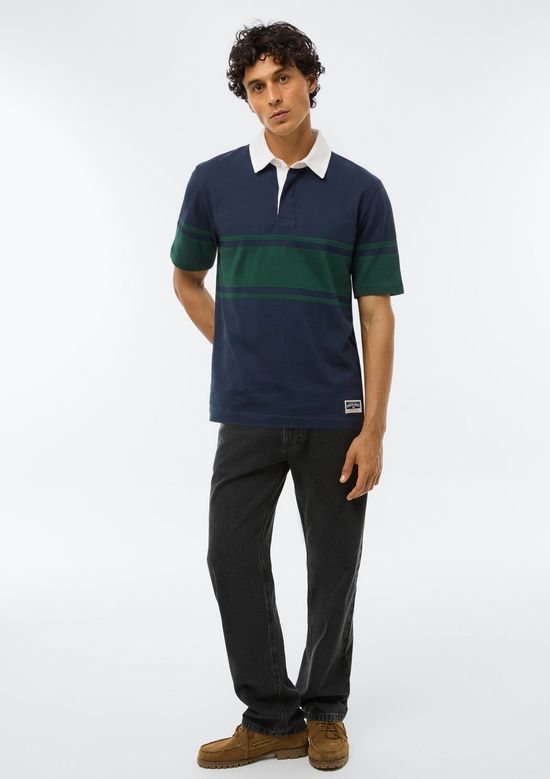 Foto do produto: Camisa Polo Masculina Comfort Estampada - Azul