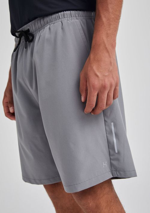 Shorts Esportivo Masculino Com Amarração - Cinza