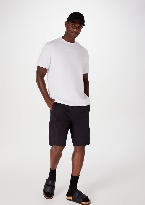 Foto do produto: Bermuda Masculina Em Sarja Cargo - Preto