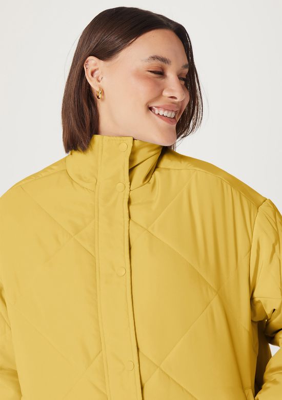 Foto do produto: Jaqueta Puffer Feminina Oversized - Amarelo