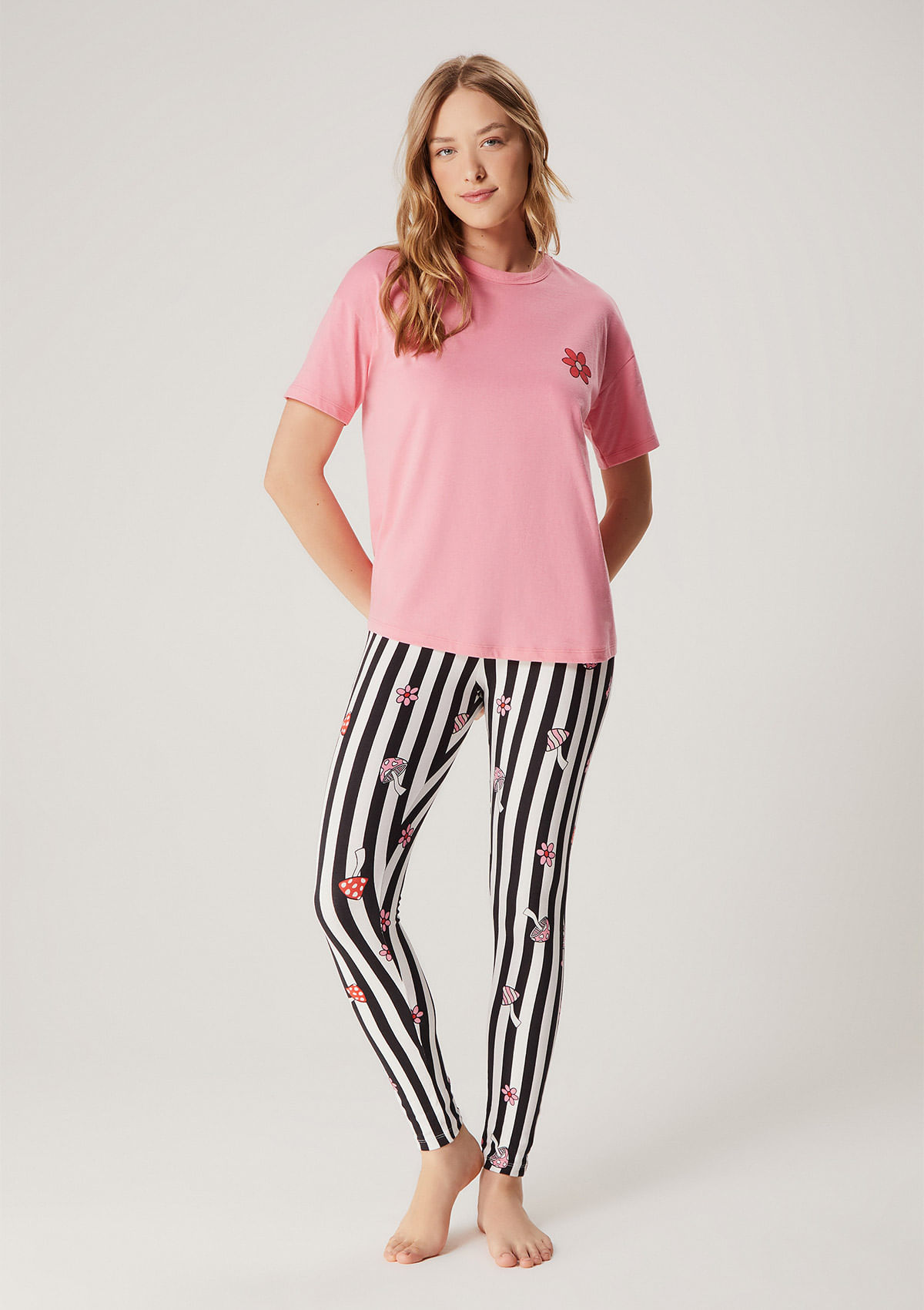 Pijama 2024 calça legging