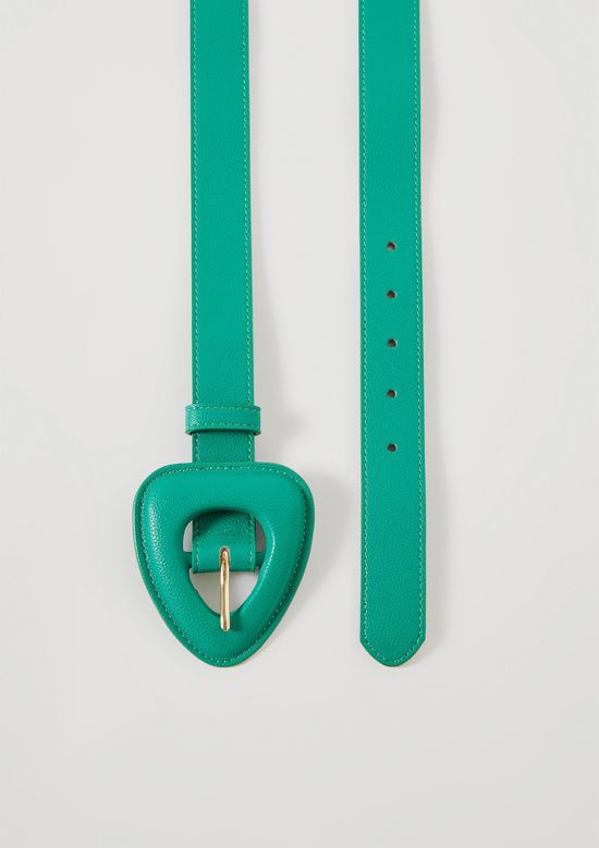 Foto do produto: Cinto Feminino Com Fivela Triangular - Verde