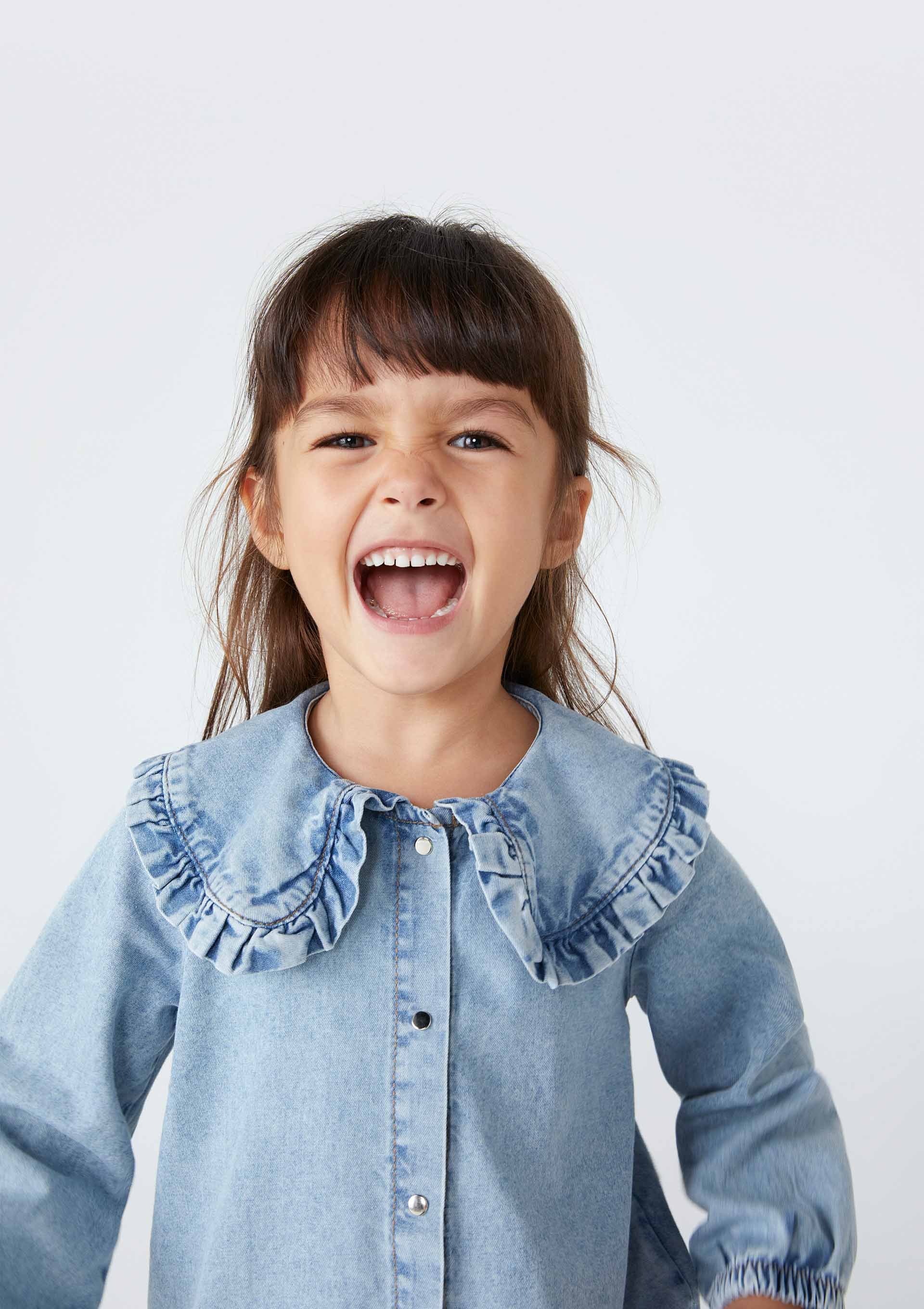 Blusa jeans hot sale infantil menina