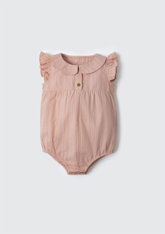 Foto do produto: Body Gola Bebê Menina Com Babados - Rosa