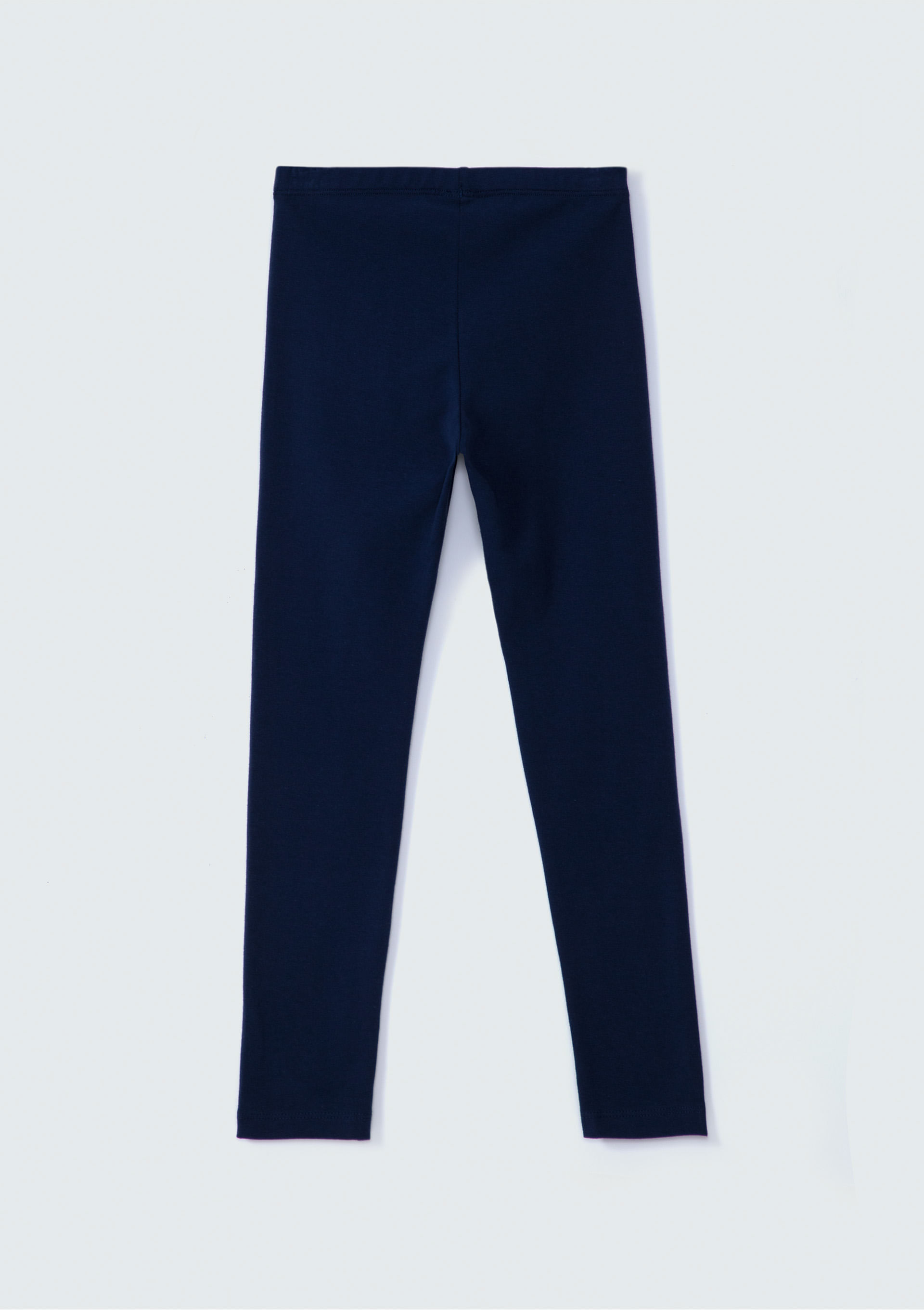 calça infantil legging de algodão básica azul - C&A