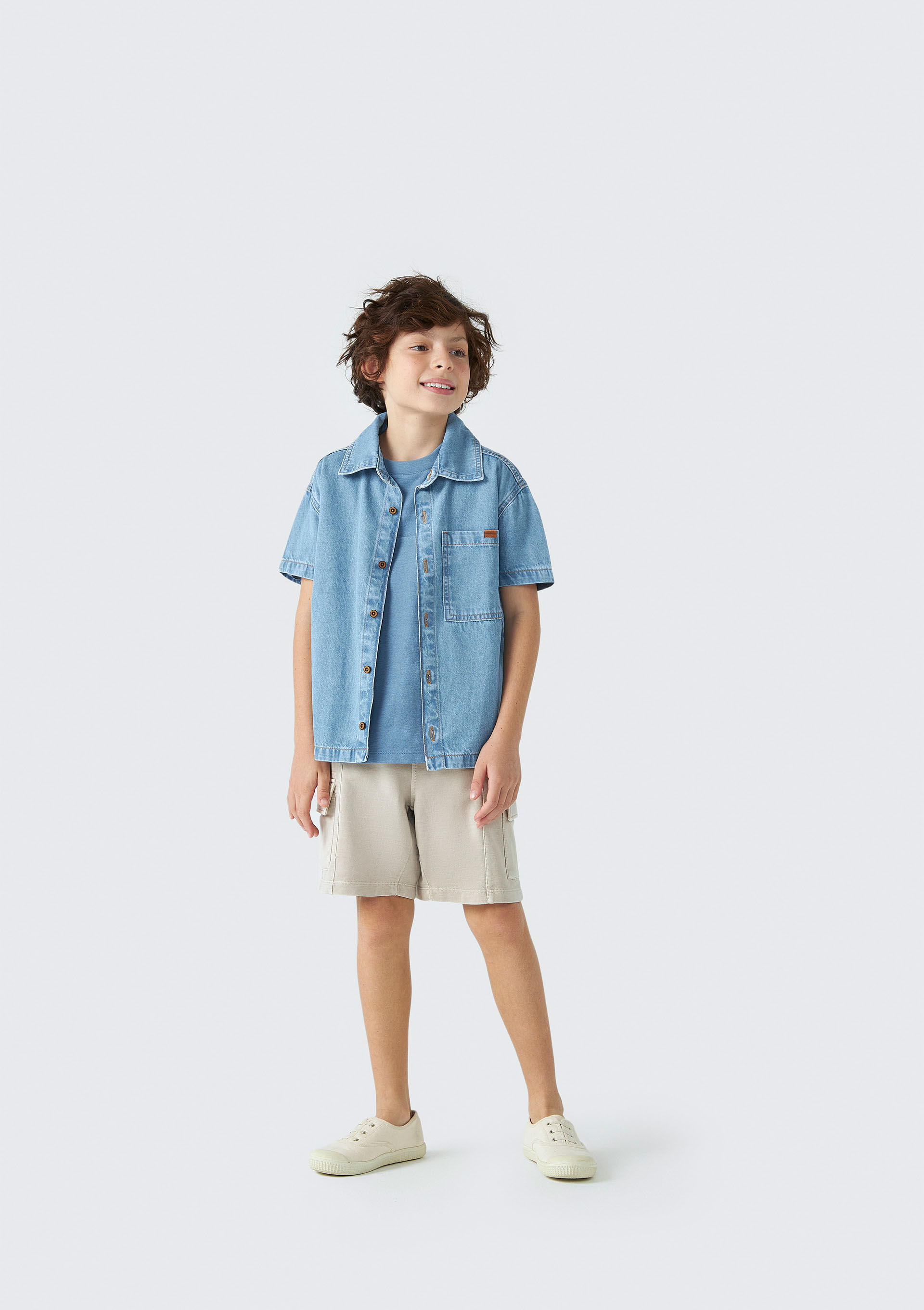 Camisa jeans infantil store hering