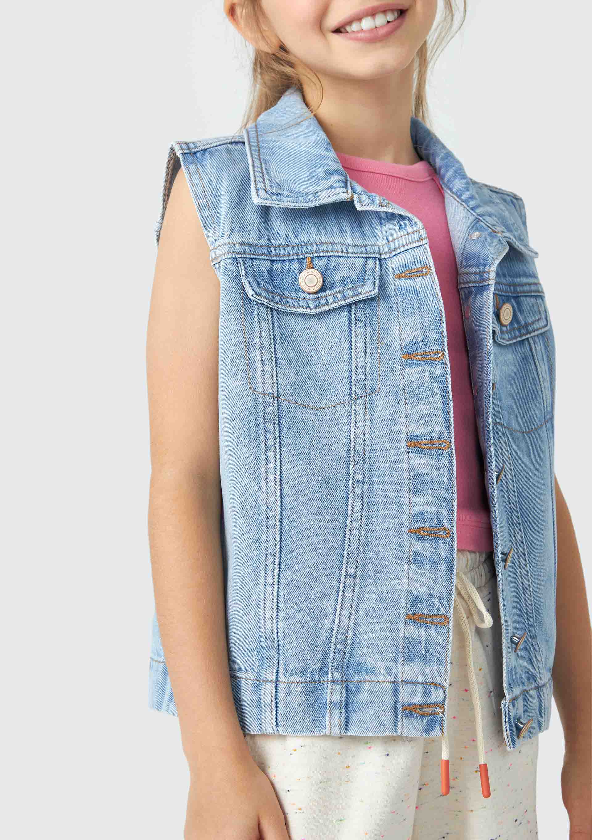 Colete jeans cheap infantil hering