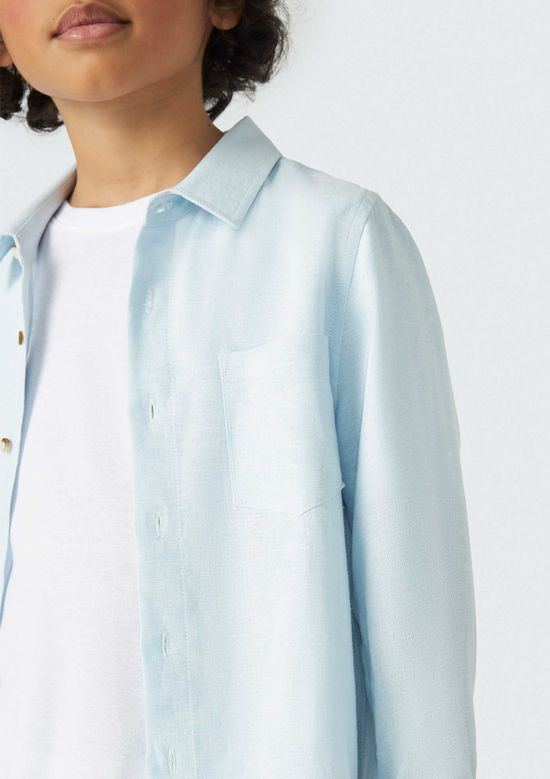 Foto do produto: Camisa Infantil Menino Manga Longa Regular - Azul