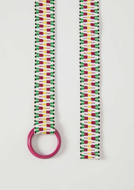 Foto do produto: Cinto Feminino Trançado Com Fivela Argola - Rosa