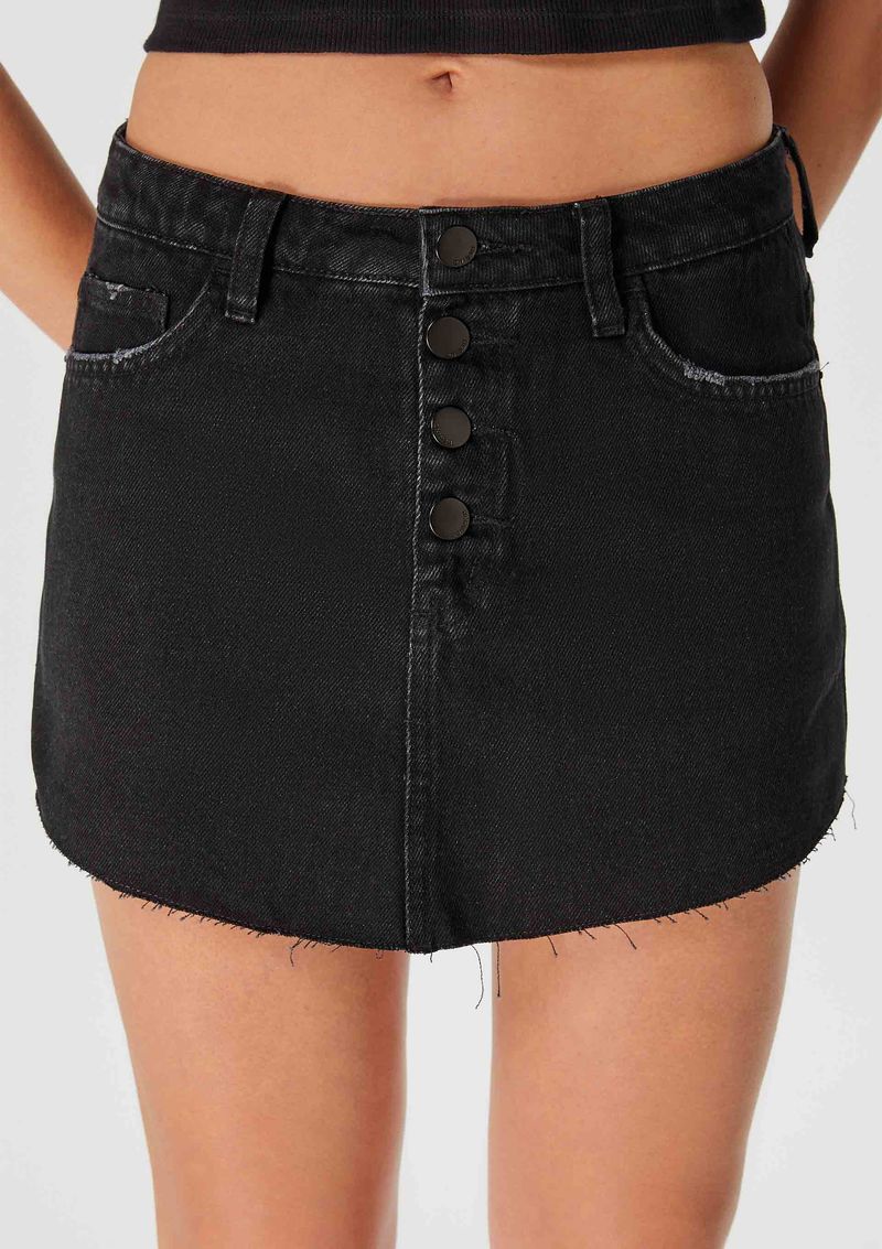 Shorts Saia Jeans Com Puídos - Hering Store
