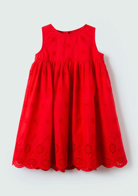 Foto do produto: Vestido Infantil Toddler Com Laise - Vermelho