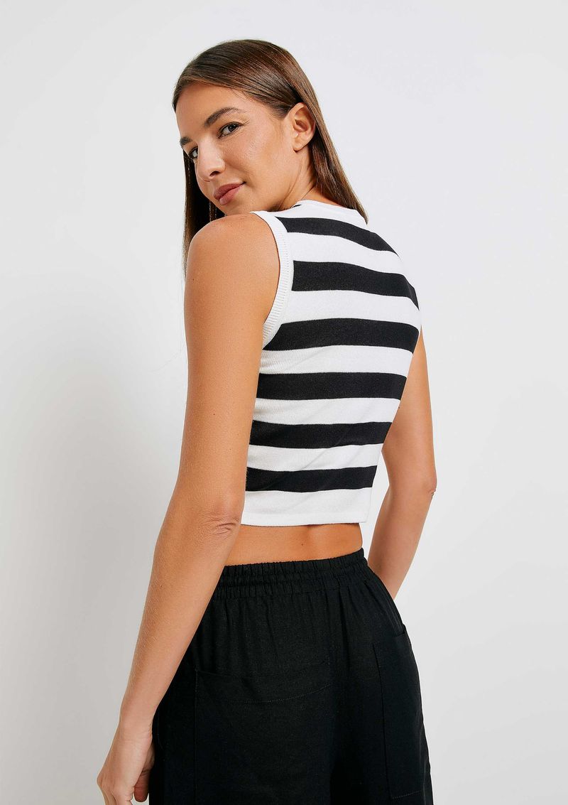 Regata Cropped Feminina Listrada - Hering Store